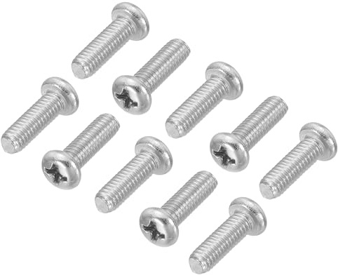 PATIKIL Tornillos Phillips de Cabeza Redonda, Paquete de 30 M4-0.7 x 12mm Acero Inoxidable 304 18-8 Roscado Completo, Tornillo de Máquina Phillips Cabeza Redonda ```