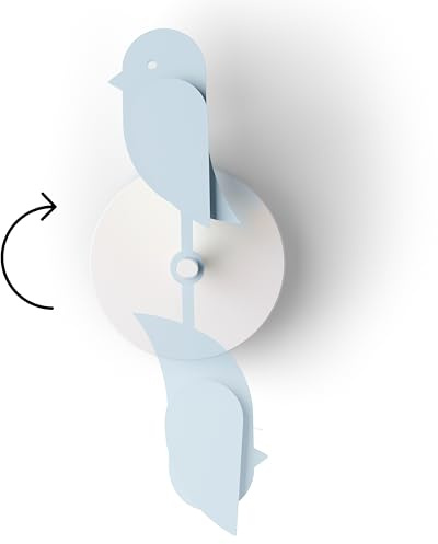 Birdie 2.0 - Design CO2-Monitor & Luftqualitätssensor - Air Monitor/Fresh Air Monitor für Zuhause und Büro - fördert geistige & körperliche Gesundheit - Wandmontage (Glacier)