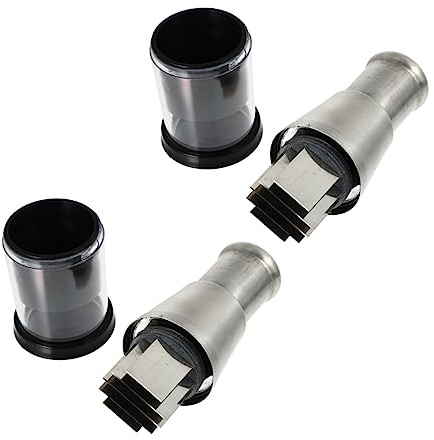 MAGICLULU 2 Pièces du couteau broyeur d'ail domestique moulin à ail électrique presse-oignon decoupeur legume garlic press moulin à ail pratique presse ail inox Acier inoxydable Black