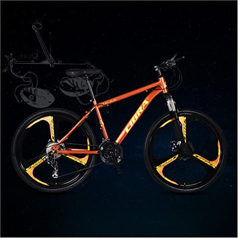 Hardtail-Mountainbike 24 Zoll, 12 Constellations Mountain Trail Bike für Herren und Damen, Mountainbike mit Vorderradfederung und Doppelscheibenbremse, Fahrräder aus Kohlenstoffstahl, Waage, 24-Gang