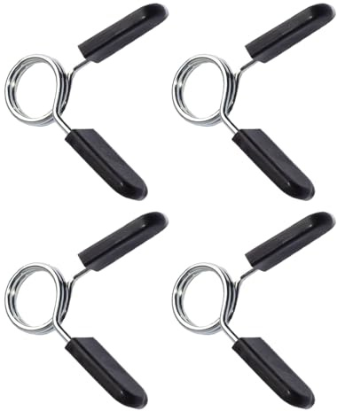 IUHRIE 4 Stück Hantelstange Federverschluss,hantelverschlüsse 30mm,Gewichte,Gewicht Hebel-Klemmen für Hanteln,Hantelbefestigung,Feststeller,Federclip,Clamps,Federclips,Federverschlüsse