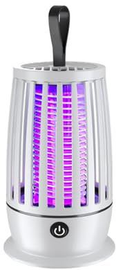 Anti - moustique, anti - moustique 2 - en - 1 avec lampe UV et lampe d'éclairage, 360 ° attire les insectes volants bourdonnants, pour une utilisation en intérieur - blanc. (1 pièce)