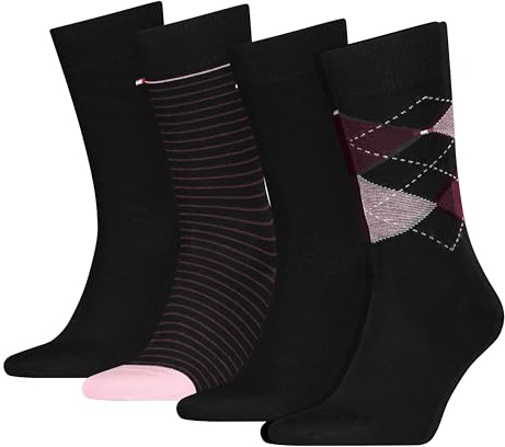 8719965009202 TH - Calzini da uomo 4P CHECK DOT ECOM, bordeaux, 43-46