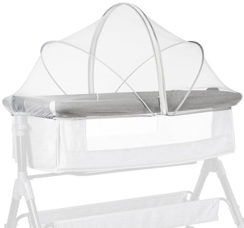 Universal Mosquito Net for Travel Cot, Baby Mosquito Net for Bedside Crib Quick Installation Cat Net for Cot with Noiseless Zipper Travel Bassinet for Babies