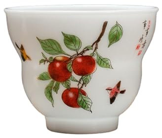 Shiyi Tasse à thé créative en porcelaine blanche 110 ml