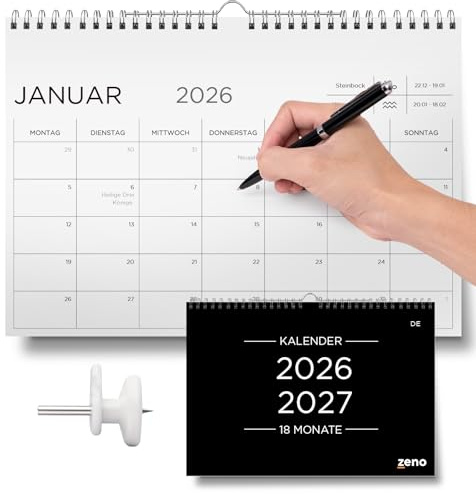 Väggkalender DE 2026 2027 – DE