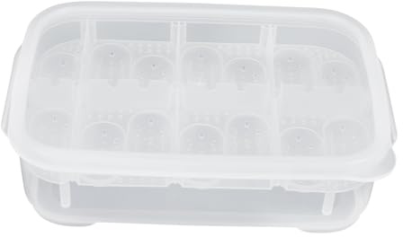 HOUDERCO Boîte D’élevage pour Reptiles à 14 Compartiments Incubateur Œufs Professionnel Plastique Blanc Portable pour Tortues Lézards Petits Serpents Élevage Animaux de Compagnie