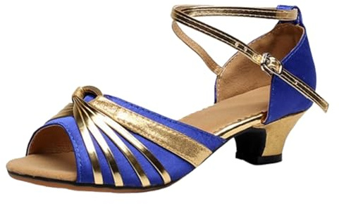 Damsandaletter med klack, eleganta, damer glitterpumps, sandaler, fritid, latin, dansskor, höga klackar, brudskor, ultralätta ankelsandaler, öppna tår, klackskor, sommar, spännpumps