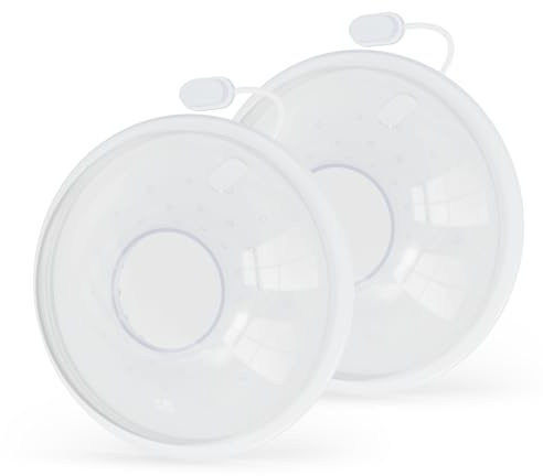 Breast Milk Collector Breastfeeding, Breast Shells Milk Collection Shells, Milk Catchers Breastfeeding, Reusable Breast Pads Maternity, BPA Free Reusable Soft Silicone for Breastfeeding Wear Outdoors