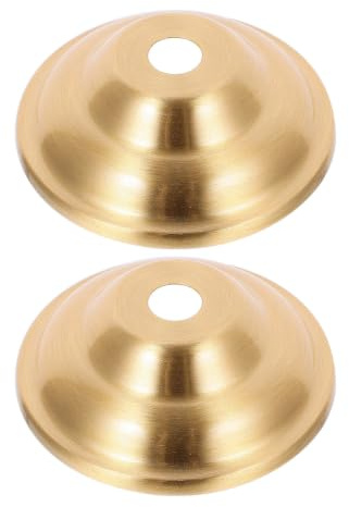 Mikinona 2pcs Brass Modern Pendant Chandelier Ceiling Canopy Lamp Base Plate with Versatile Compatibility and Stable Installation for Living Room Lighting Upgrades