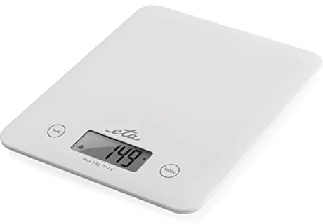 ETA Küchenwaage Digital Lori - LCD Display, Funktion TARE, Kapazität 5kg, Weiß