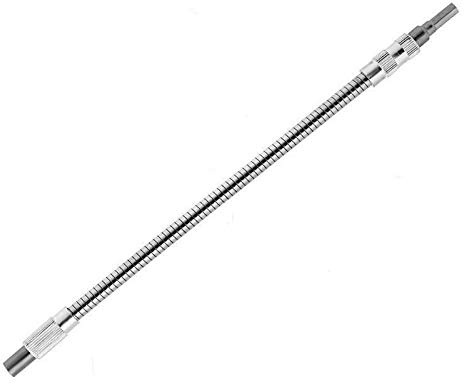 SENRISE 200mm Flexible Screwdriver Bit Extension with 1/4 Bit Holder for Drill or Electric Screwdriver