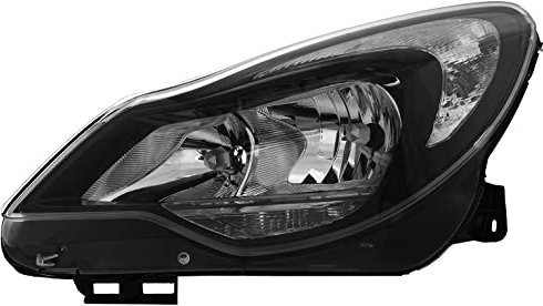 Halogen Scheinwerfer Hauptscheinwerfer Frontscheinwerfer links H7/H1 schwarz mit Elektromotor für Model Corsa D S07