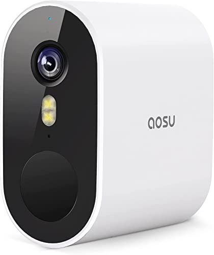 aosu 5MP TELECAMERA WI-FI ESTERNO SENZA FILI,AGGIUNGERE TELECAMERE SPECIFICAMENTE PER Homebase(NON FUNZIONERÀ SENZA Homebase),TELECAMERA WIFI INTERNO,BATTERIA DA 240 GIORNI,RILEVAMENTO DEL MOVIMENTO