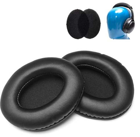 Voarmaks Ear Pads Foam Cushion Covers Compatible with Taotronics TT-BH22 TT BH22 Headphone Thick EarPad Headset Earmuff Replacement (Leather)