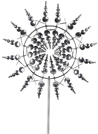 Unica E Magica Mulino a Vento in Metallo, Unica E Magica Mulino a Vento in Metallo per Il Tuo Giardino, Movimento Cinetico All'aperto con Decorazioni di Sculture di Vento per Il Giardino