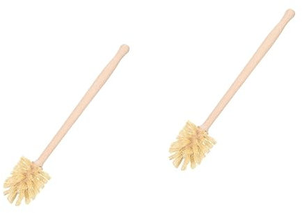 Cabilock 2pcs Long Handle Brush for Bathtub Cleaning Bowl Brush and Scrubber for Bathroom Toilet Cleaning Supply