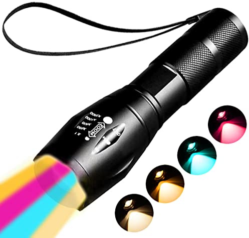 YZYOE Rechargeable Amber Lamp Flashlights，Portable Sunset Lamp，1800K Warm Light for Eye Care, Photography Fill Light，4 Modes， 4 in 1 Amber Lamp and Faint Yellow Light and Ice Blue and Pink Light