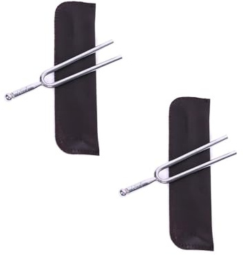 GLEAVI 2stücke Internationaler Standard-stimmgabel Für Musikinstrumente Praktischer Tonstimmer Mit Aufbewahrungstasche Für Musiker Und Lehrer Geeignet Für Saiteninstrumente Langlebig