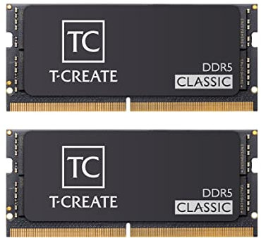 TEAMGROUP T-CREATE CLASSIC DDR5 SODIMM 2x16GB 5600MHz (PC5-44800) CL46 Hynix IC Módulo de memoria RAM para ordenador portátil - CTCCD532G5600HC46ADC-S01