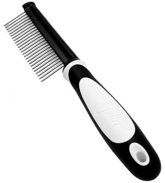 Fuller Brush Single-Sided Pet Comb - 25 Rust-Resistant Stainless Steel Pins - Ergonomic Rubberized Easy Grip Handle - Remove Tangles, Mats & Reduce Loose Hair - Tool for Grooming Dogs & Cats