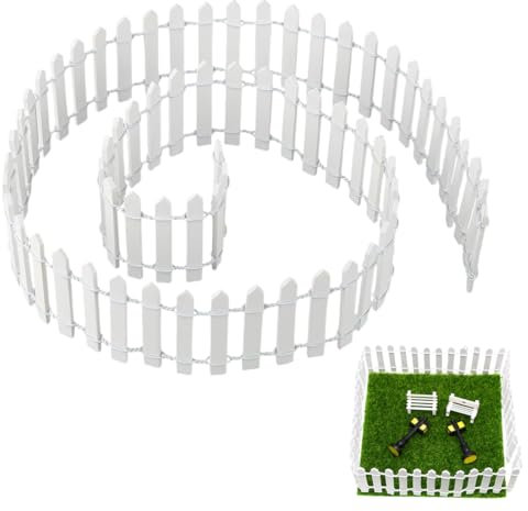 1 Pezzi Miniatura Recinzione Giardino, 90 x 5cm Mini Recinzione, Decorazione Contenitore Bonsai, Recinto in Miniatura, Per Bambole Accessori Fai da Te Decorazioni Giardino Bonsai Terrario