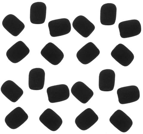 ULDIGI 20 Cubiertas de Esponja para Micrófono, Fundas para Parabrisas de Micrófono, Reducción de Ruido y Portabilidad, Ideales para Grabaciones y Presentaciones