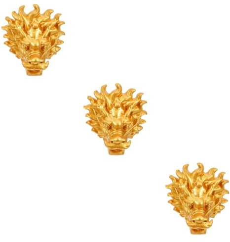 BCOATH 3pièces Fontaine Murale avec Robinet Dragon Décoration De Jardin Extérieur Élégante pour Villas Et Espaces Extérieurs Couleur Dorée