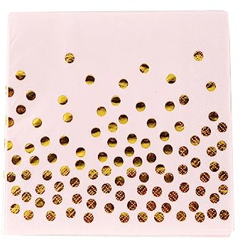 Papierservietten, rund, gepunktet, 20 Stück, für Zuhause, Party, Hintergrund, Dekorationen, Kinder, Mädchen, Jungen, Essen zu Hause