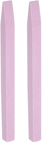sourcing map 2pcs Pumice Stone Nail File, Pumice Nail Polishing Stick Cuticle Remover Pusher, Professional Quartz Stone Nail Filing Buffer Manicure Tool for Salon Nail Art Care, Pink