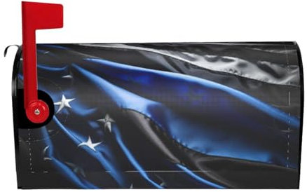 Copertina magnetica per cassetta delle lettere con bandiera americana, decorazioni natalizie invernali, dimensioni standard e grandi
