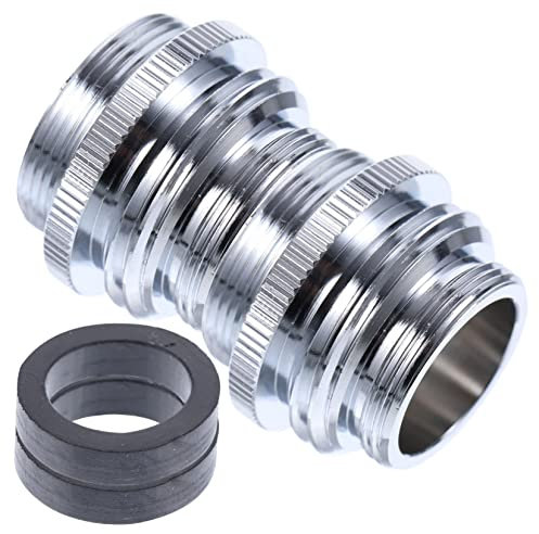 IWOWHERO Adaptateur De Robinet à Tuyau D’arrosage 2 Pièces Cuisine Et Jardin, Raccord Mâle-Femelle 22-24 Mm, Connexion Rapide, Léger Et Portable pour Irrigation Et Lavage Extérieur
