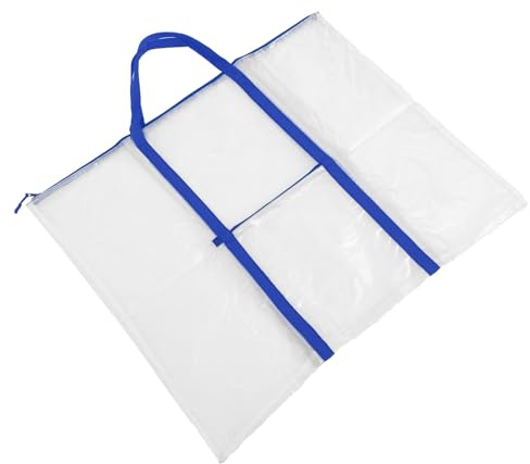 SHINEOFI Konstnärsväska Bärbar Konstmapp Med Anslagstavla Pvc Lätt Att Öppna/stänga Dragkedja Och Vit Design För Konstnärer