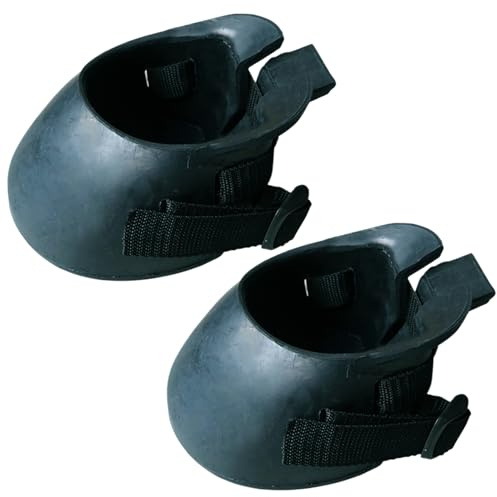 1 Pair Hoof Boots for Horses Rubber Protective Sturdy Horse Hoof Boots Portable Thick for Wound Management and Laminitis Abscess Treatment, L