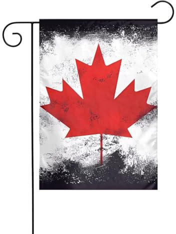 WHJSHOP Bandiera canadese immagine bandiera giardino decorazione cortile 30,5 x 45,7 cm spessore durevole