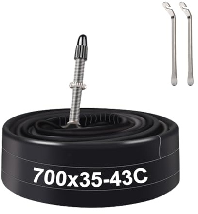 XUNNIU Camera d'aria 700Cx35C/43C, Camera d'aria per Bicicletta 700 x 35C 700x36C 700x37C 700x38C 700x40C 700x42C 700x43c (35/43-622) FV 48 mm, 28 Pollici Bike Camera d'aria 28x1.40 28x1.50 28x1.60