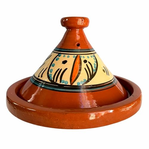 Tajine XL 35 cm in Terracotta Dipinta a Mano – Pentola Tradizionale Marocchina/Tunisina + Ebook Gratuito 2611251305