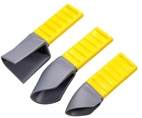 Confezione da 3 strumenti multiuso per calafataggio angolari per stuccatura piastrelle, pietra e vetro con materiali tenacità e comoda impugnatura in ABS Raschietto per angoli