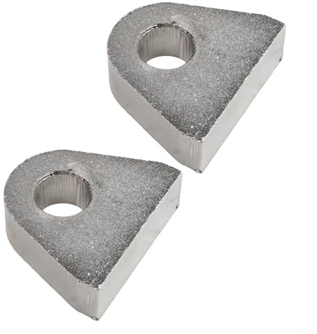 Soporte de anillo en D de acero, 2 soportes de horquilla de grillete soldado de acero fundido resistente para coche, camión, tractor, recuperación, uso todoterreno, plateado, 2.85 x 2.45 x 1.0