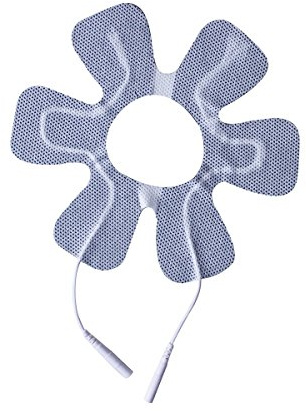 Hydas 4499.1.30 Reizstrom Pad, sternförmig für EMS Geräte, 16 cm x 16 cm, XL, weiß