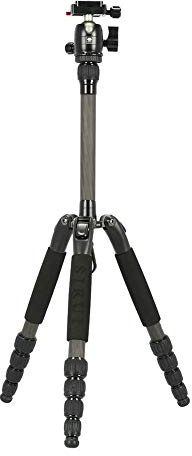 SIRUI T-025SK+B-00K Traveler Ultralight Dreibeinstativ Carbon mit Kugelkopf (Höhe: 128cm, Gewicht: 0.98kg, Traglast: 5kg)
