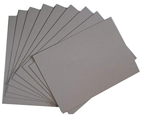 A4 Greyboard 25 Sheets Mount Board Backing Board Model Making Presentation Board Recycled Extra Thick 1500 Micron Recycled Card