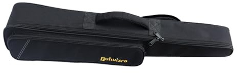 mophrati Robuste Saxophon Gigbag mit Außentasche und wasserdichtem Schultergurt, geeignet für Sopransaxophon und Klarinette, Schwarz, 70 x 12 x 9 cm