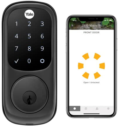 Yale Assure Lock Touchscreen, Wi-Fi Smart Lock - Compatible with Alexa, Google Assistant, HomeKit, Phillips Hue and Samsung SmartThings, Black Suede