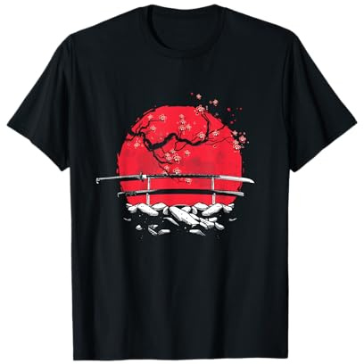 Katana Giappone Giapponese Arti Marziali Sinobi Samurai Maglietta
