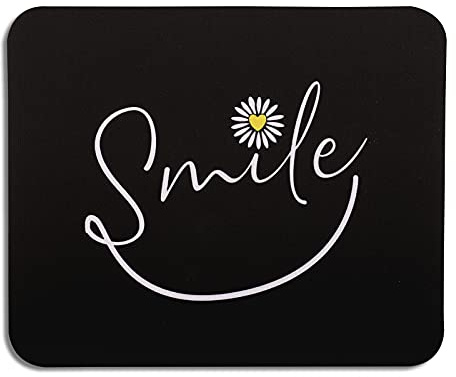AOKSUNOVA Mauspad Klein Schwarz Mousepad Mit Motiv 240 X 200 mm | Platzsparendes Design, Angenehme Oberfläche, Komfortable Nutzung und Geeignet für Büro, Reisen Sowie Kleine Schreibtische