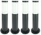Lot de 4 Bornes Valente extérieur Gris E27 Noir Terrasse Jardin Allée Cour Chemin IP44