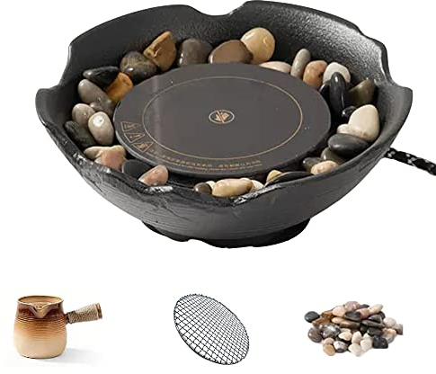 Cooker da tè elettrico, produttore di tè per tè per tè per arrosti per cottura elettrica, bruciatore per cottura portatile per la cottura in campeggio,B