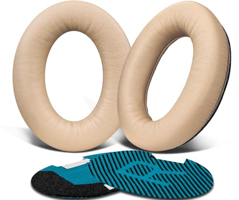 SoloWIT Cuscinetti di ricambio per Bose QuietComfort 15 QC15 QC25 QC2 QC35/Ae2 Ae2i Ae2w/SoundTrue e SoundLink, Padiglioni Auricolari in pelle di Agnello Più Morbida