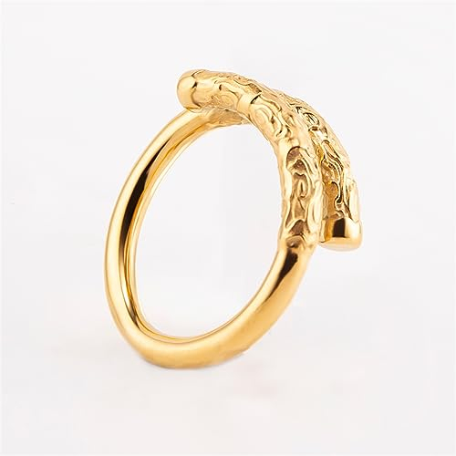 Jinqian Gold Edelstahl Penisring Eichelring Glansring Cockringe Cock Ring Penis Eichel Intimschmuck Zurückhalte Vorhaut Ringe Erotik Bondage Sex Spielzeug für Männer Verzögerung Ejakulation (26mm)